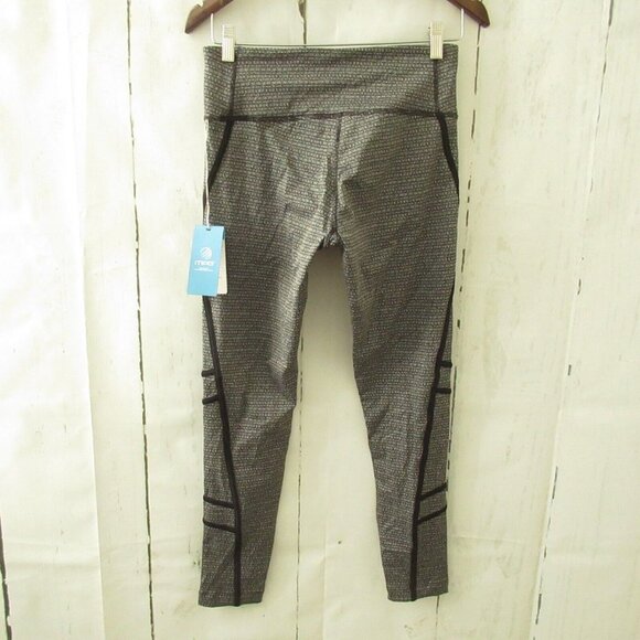 New MPG Mondetta Thermal Leggings S Small Black Gray Amiable - Picture 3 of 7